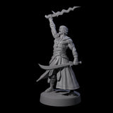 Muscled Death Cultist H Miniature for Dungeons and Dragons, Pathfinder or other TTRPGs
