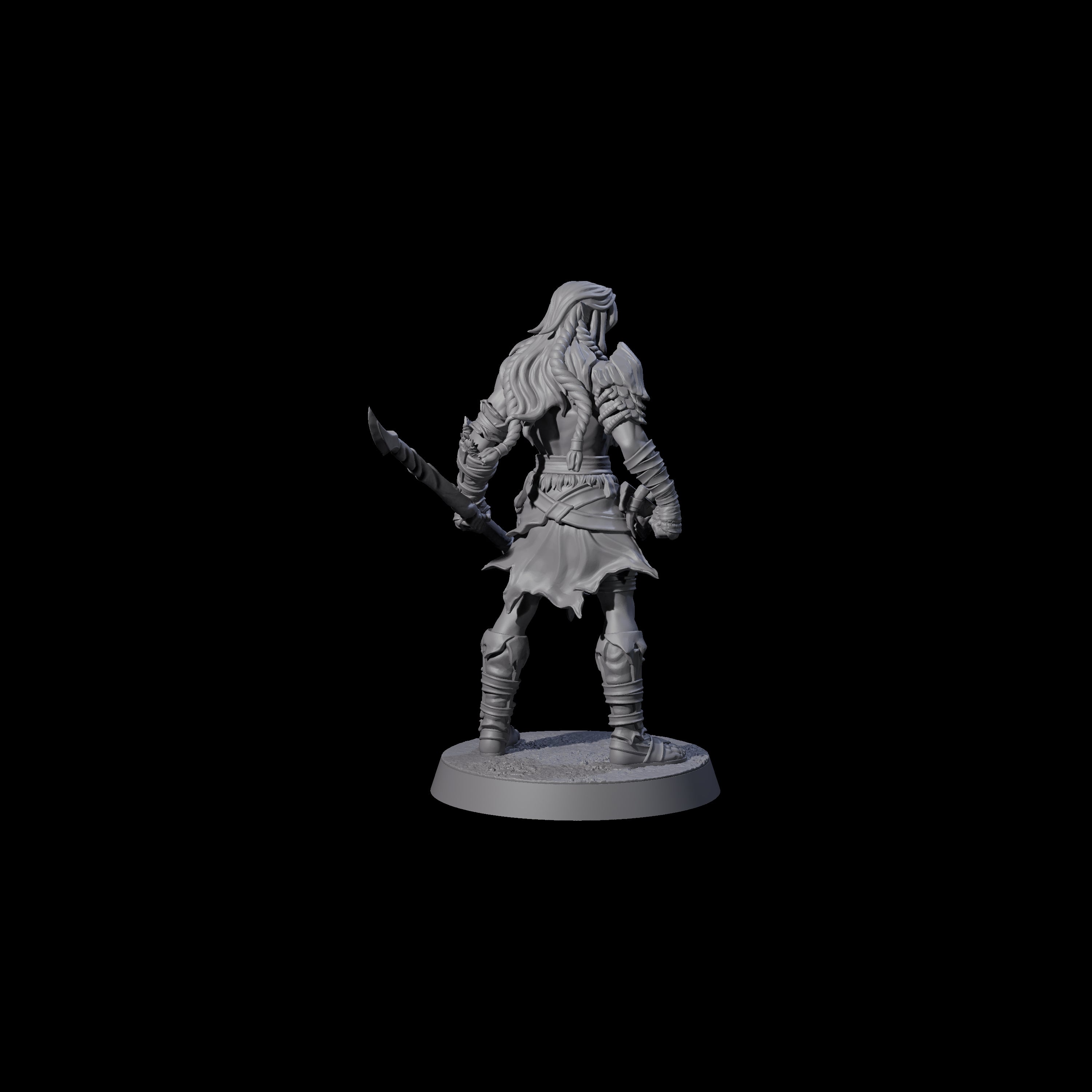 Muscular Elf Frost Guardian A Miniature for Dungeons and Dragons, Pathfinder or other TTRPGs