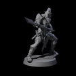 Muscular Elf Frost Guardian B Miniature for Dungeons and Dragons, Pathfinder or other TTRPGs