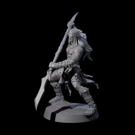 Muscular Elf Frost Guardian C Miniature for Dungeons and Dragons, Pathfinder or other TTRPGs