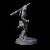 Muscular Elf Frost Guardian E Miniature for Dungeons and Dragons, Pathfinder or other TTRPGs