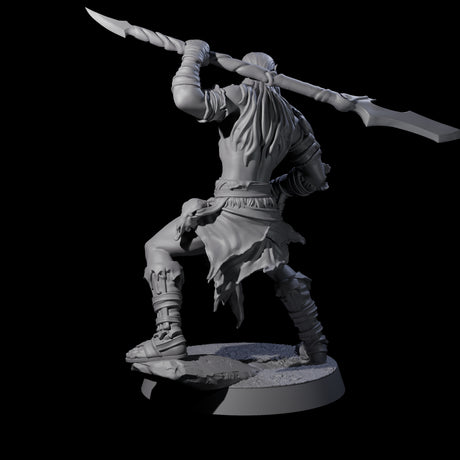 Muscular Elf Frost Guardian E Miniature for Dungeons and Dragons, Pathfinder or other TTRPGs