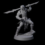 Muscular Elf Frost Guardian E Miniature for Dungeons and Dragons, Pathfinder or other TTRPGs