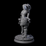 Muscular Female Barbarian Miniature for Dungeons and Dragons, Pathfinder or other TTRPGs