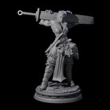 Muscular Female Barbarian Miniature for Dungeons and Dragons, Pathfinder or other TTRPGs