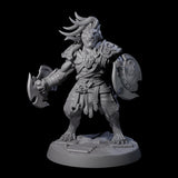 Muscular Leonin Warrior A Miniature for Dungeons and Dragons, Pathfinder or other TTRPGs