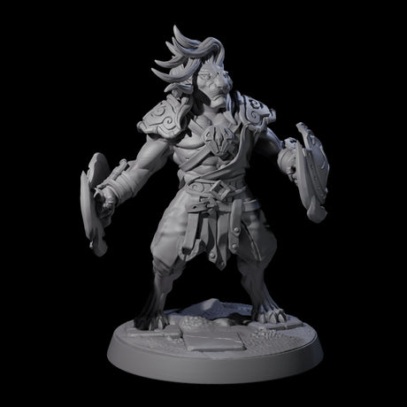 Muscular Leonin Warrior A Miniature for Dungeons and Dragons, Pathfinder or other TTRPGs