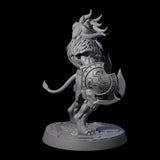 Muscular Leonin Warrior A Miniature for Dungeons and Dragons, Pathfinder or other TTRPGs