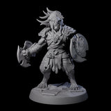 Muscular Leonin Warrior A Miniature for Dungeons and Dragons, Pathfinder or other TTRPGs