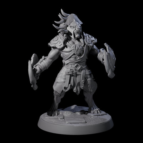 Muscular Leonin Warrior A Miniature for Dungeons and Dragons, Pathfinder or other TTRPGs