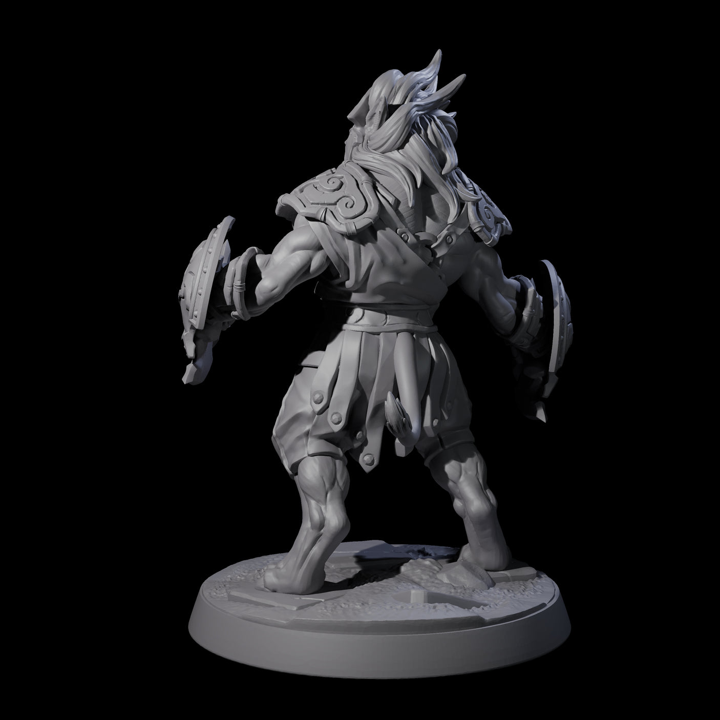 Muscular Leonin Warrior A Miniature for Dungeons and Dragons, Pathfinder or other TTRPGs