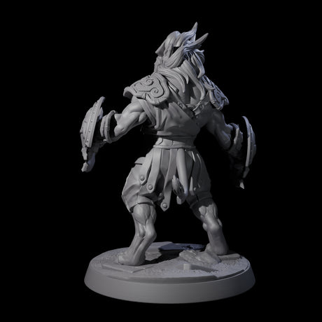 Muscular Leonin Warrior A Miniature for Dungeons and Dragons, Pathfinder or other TTRPGs