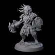 Muscular Leonin Warrior A Miniature for Dungeons and Dragons, Pathfinder or other TTRPGs