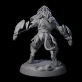 Muscular Leonin Warrior B Miniature for Dungeons and Dragons, Pathfinder or other TTRPGs