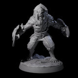 Muscular Leonin Warrior B Miniature for Dungeons and Dragons, Pathfinder or other TTRPGs