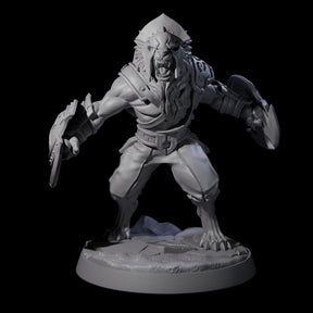 Muscular Leonin Warrior B Miniature for Dungeons and Dragons, Pathfinder or other TTRPGs
