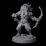 Muscular Leonin Warrior D Miniature for Dungeons and Dragons, Pathfinder or other TTRPGs