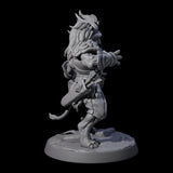Muscular Leonin Warrior D Miniature for Dungeons and Dragons, Pathfinder or other TTRPGs