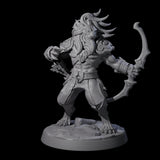 Muscular Leonin Warrior D Miniature for Dungeons and Dragons, Pathfinder or other TTRPGs