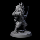 Muscular Leonin Warrior D Miniature for Dungeons and Dragons, Pathfinder or other TTRPGs