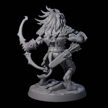 Muscular Leonin Warrior D Miniature for Dungeons and Dragons, Pathfinder or other TTRPGs
