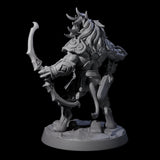 Muscular Leonin Warrior D Miniature for Dungeons and Dragons, Pathfinder or other TTRPGs
