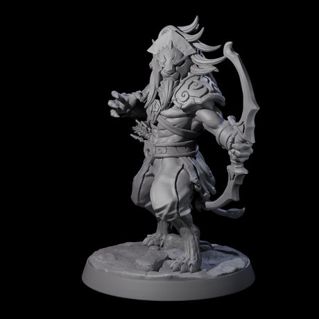 Muscular Leonin Warrior D Miniature for Dungeons and Dragons, Pathfinder or other TTRPGs