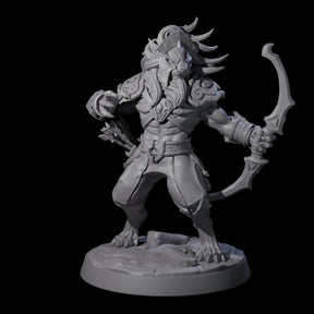 Muscular Leonin Warrior D Miniature for Dungeons and Dragons, Pathfinder or other TTRPGs