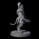 Muscular Leonin Warrior E Miniature for Dungeons and Dragons, Pathfinder or other TTRPGs
