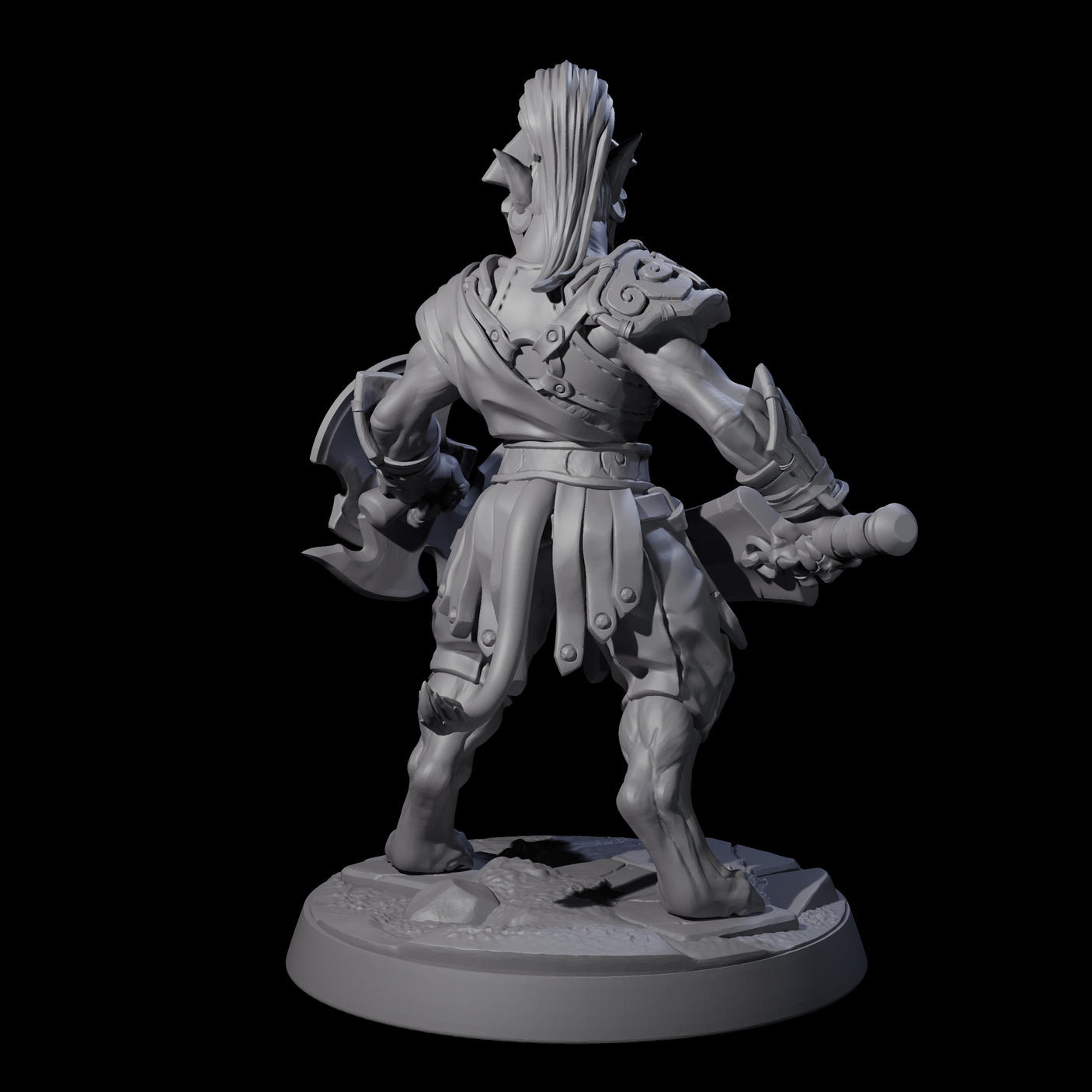 Muscular Leonin Warrior E Miniature for Dungeons and Dragons, Pathfinder or other TTRPGs