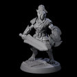 Muscular Leonin Warrior E Miniature for Dungeons and Dragons, Pathfinder or other TTRPGs