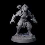 Muscular Leonin Warrior F Miniature for Dungeons and Dragons, Pathfinder or other TTRPGs