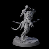 Muscular Leonin Warrior F Miniature for Dungeons and Dragons, Pathfinder or other TTRPGs