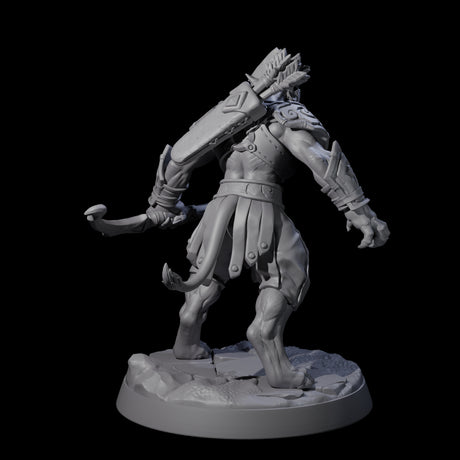 Muscular Leonin Warrior F Miniature for Dungeons and Dragons, Pathfinder or other TTRPGs