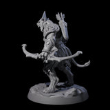 Muscular Leonin Warrior F Miniature for Dungeons and Dragons, Pathfinder or other TTRPGs