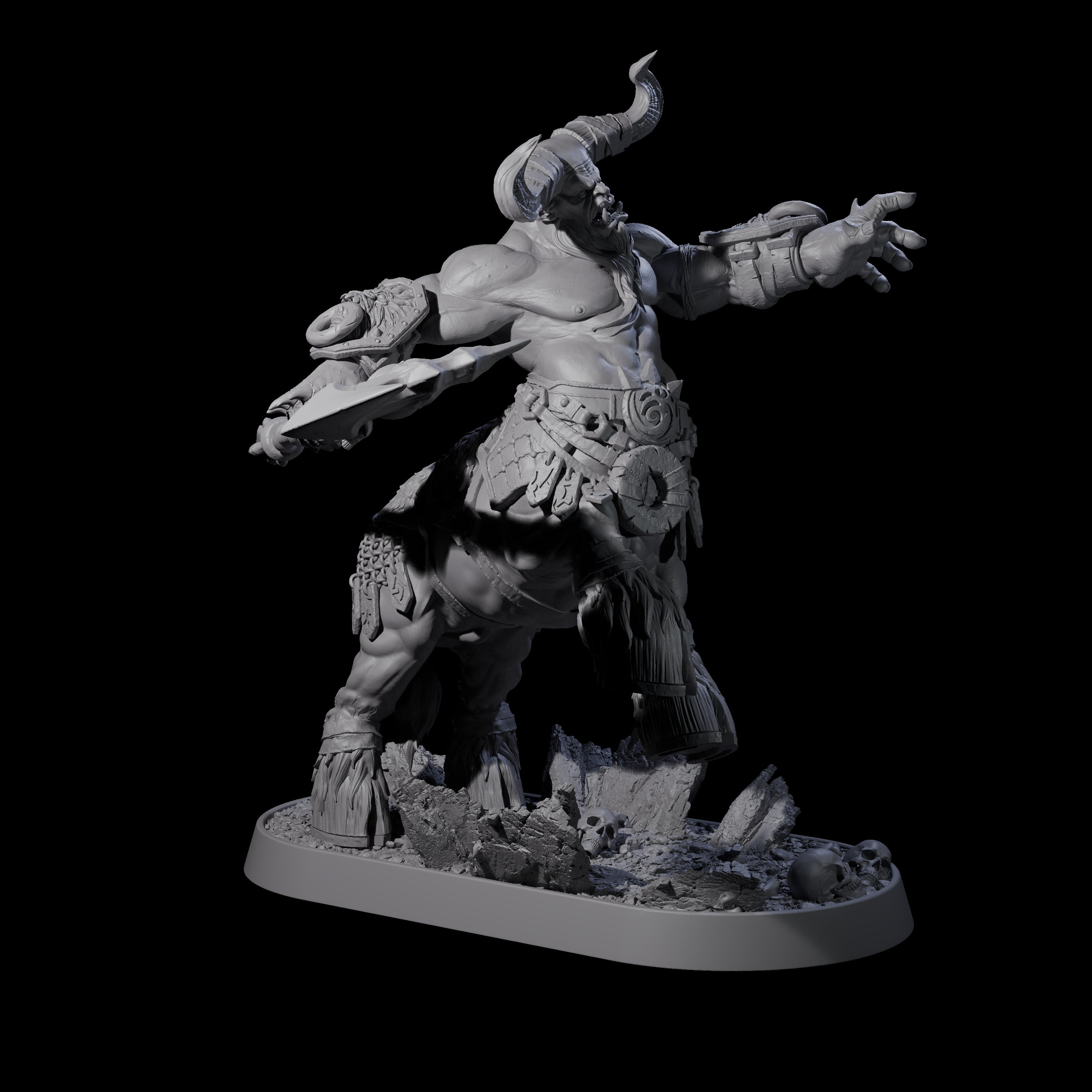 Muscular Raging Centaur A Miniature for Dungeons and Dragons, Pathfinder or other TTRPGs
