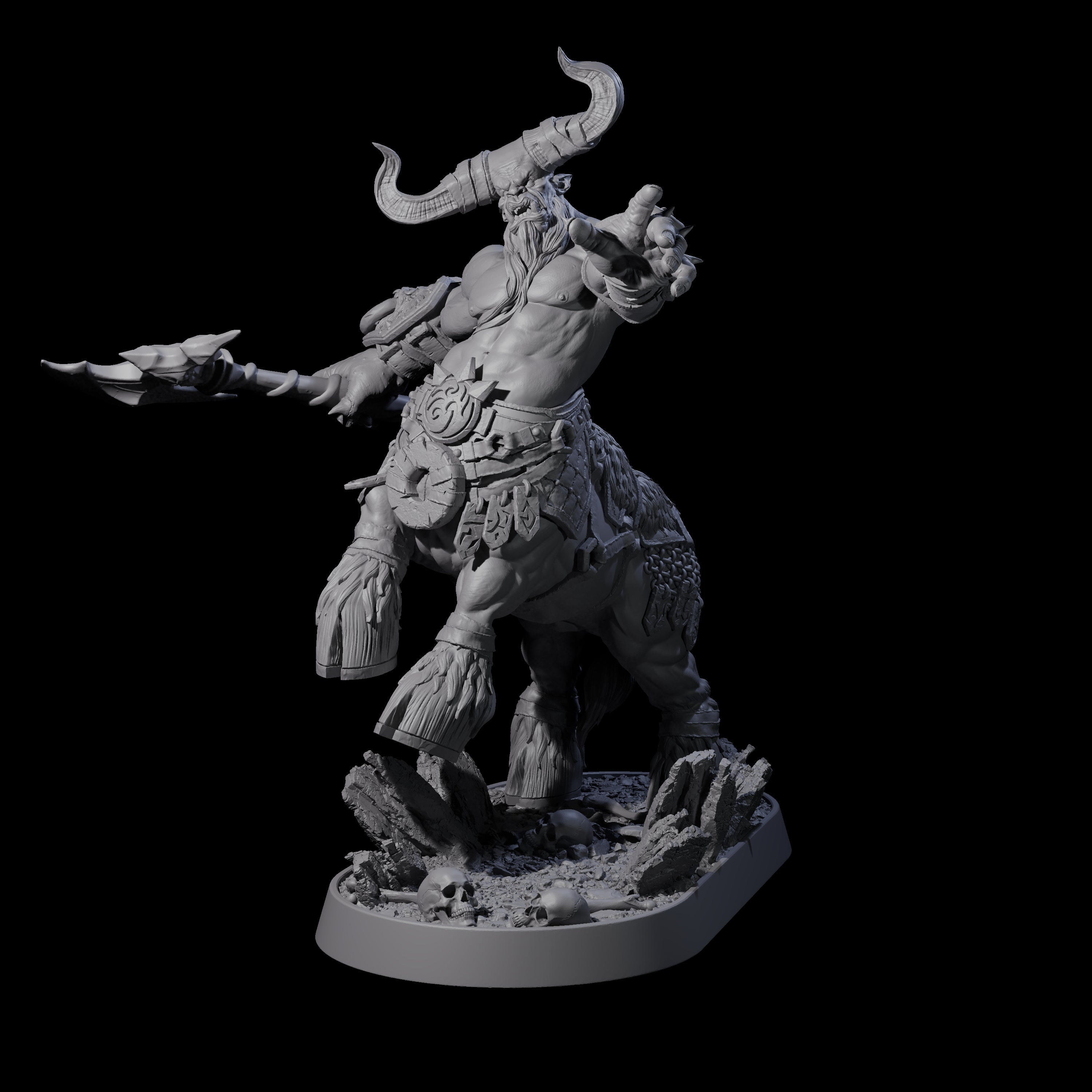 Muscular Raging Centaur A Miniature for Dungeons and Dragons, Pathfinder or other TTRPGs