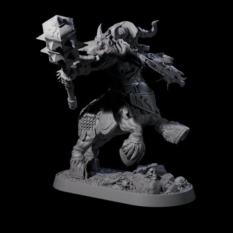 Muscular Raging Centaur B Miniature for Dungeons and Dragons, Pathfinder or other TTRPGs