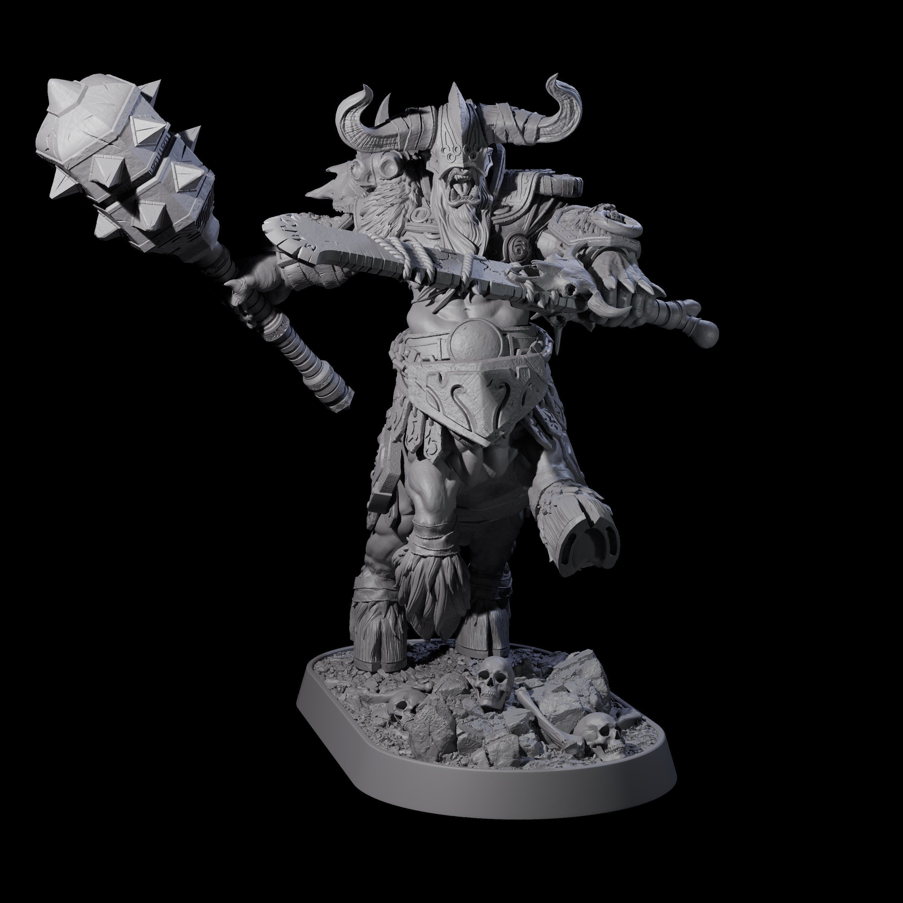 Muscular Raging Centaur B Miniature for Dungeons and Dragons, Pathfinder or other TTRPGs