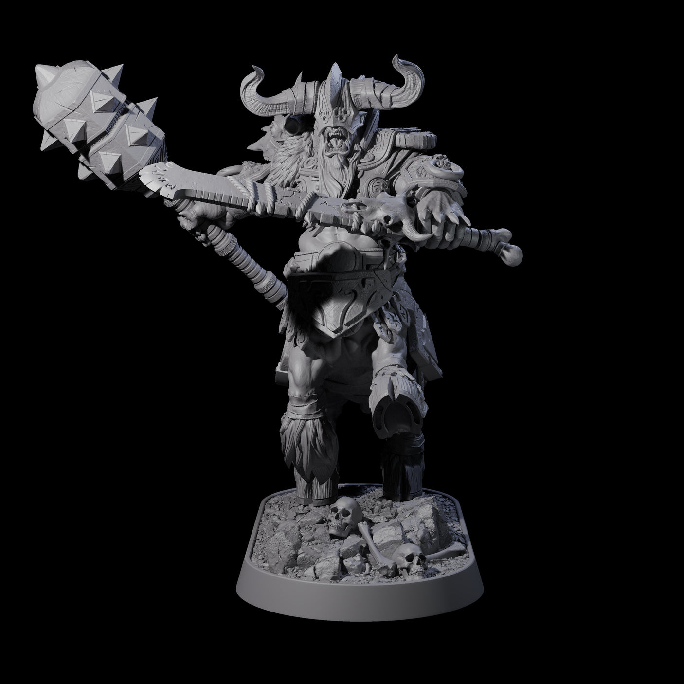 Muscular Raging Centaur B Miniature for Dungeons and Dragons, Pathfinder or other TTRPGs