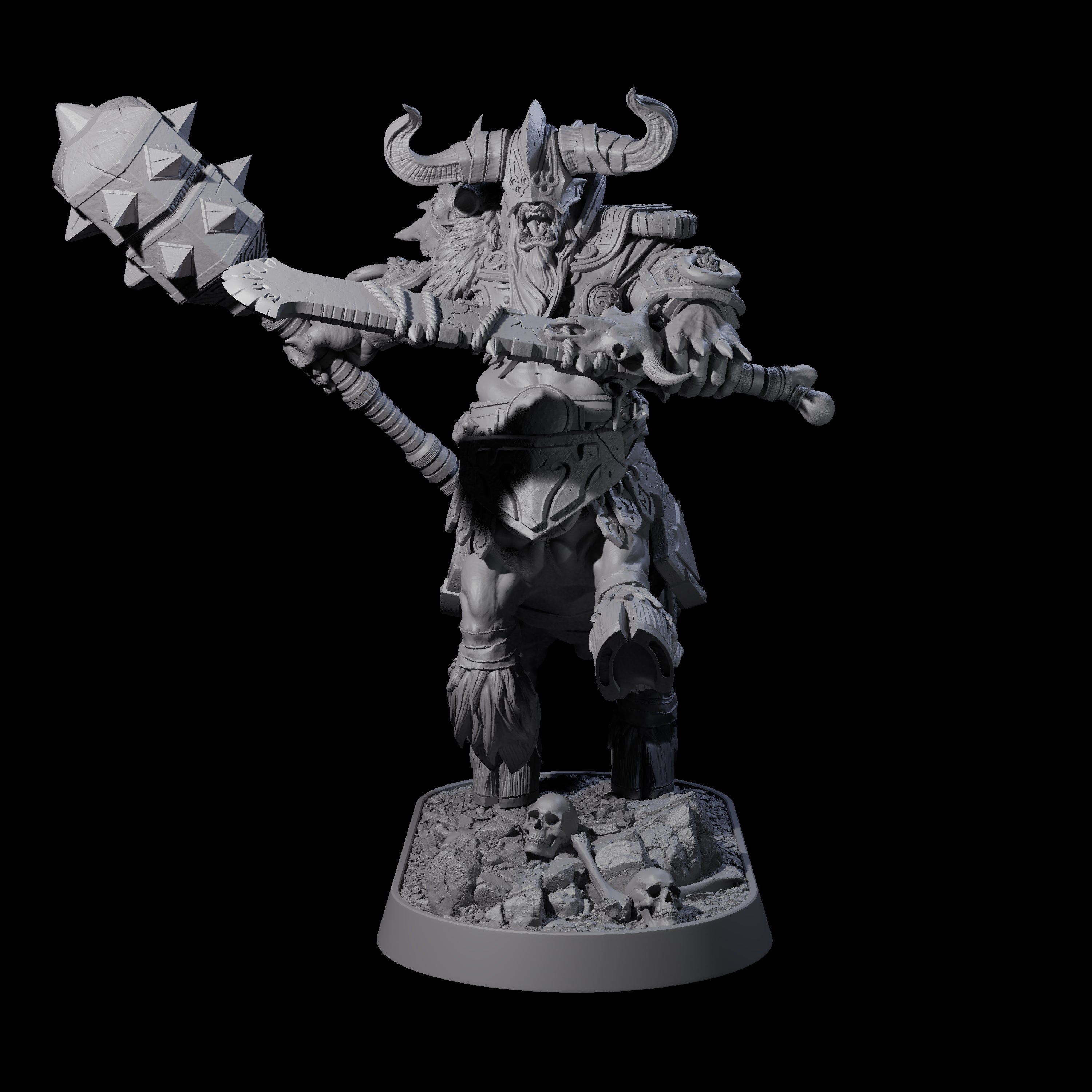 Muscular Raging Centaur B Miniature for Dungeons and Dragons, Pathfinder or other TTRPGs