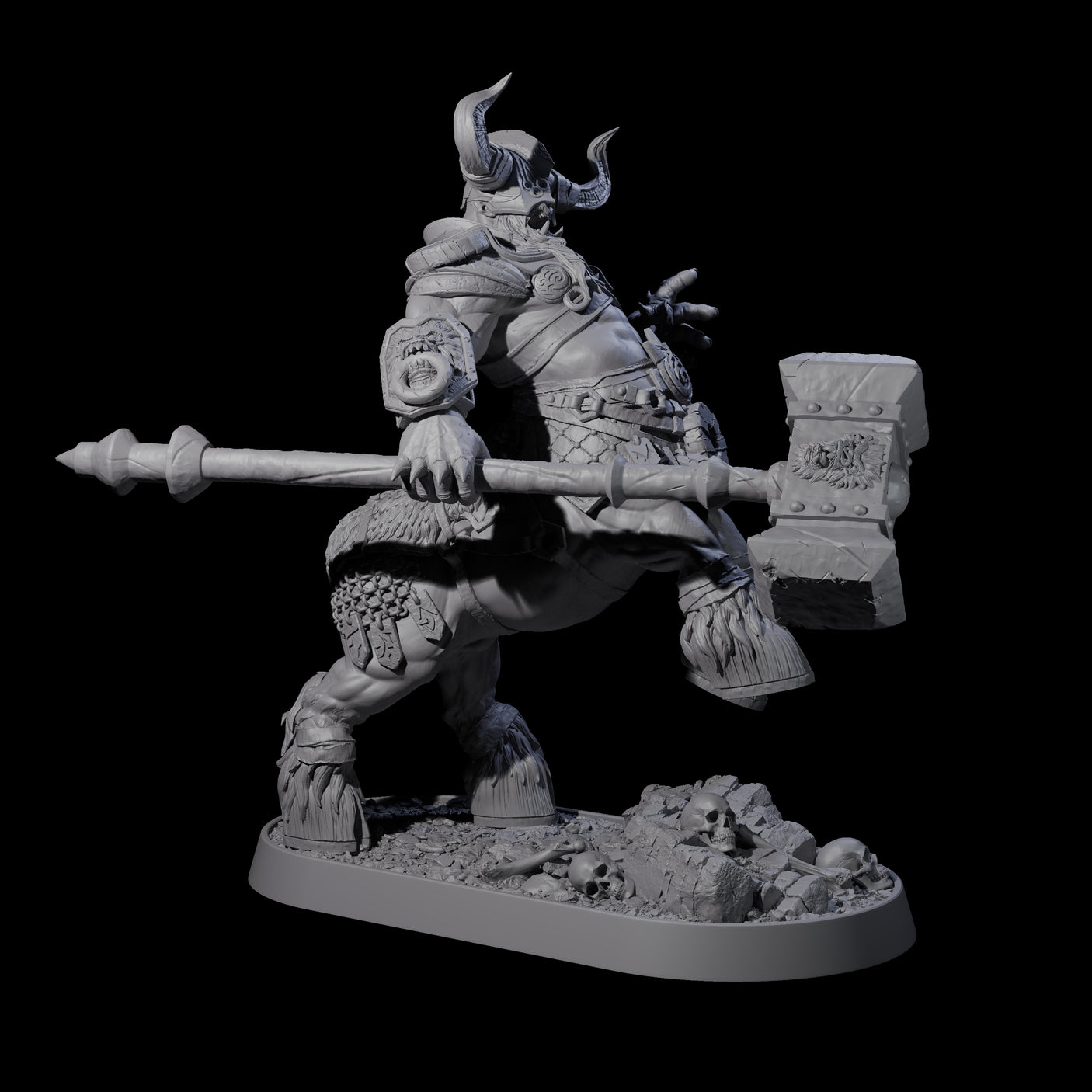 Muscular Raging Centaur C Miniature for Dungeons and Dragons, Pathfinder or other TTRPGs