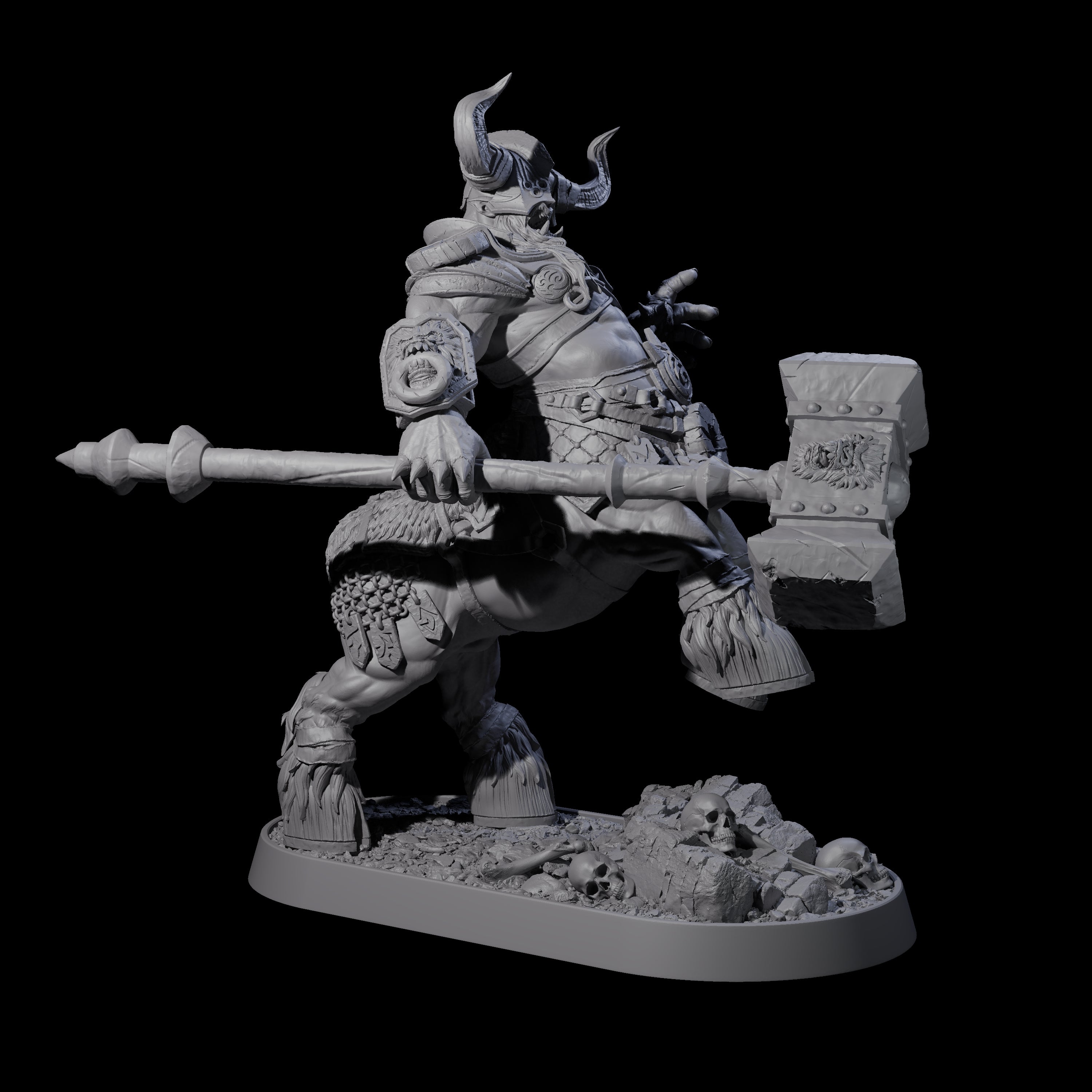 Muscular Raging Centaur C Miniature for Dungeons and Dragons, Pathfinder or other TTRPGs