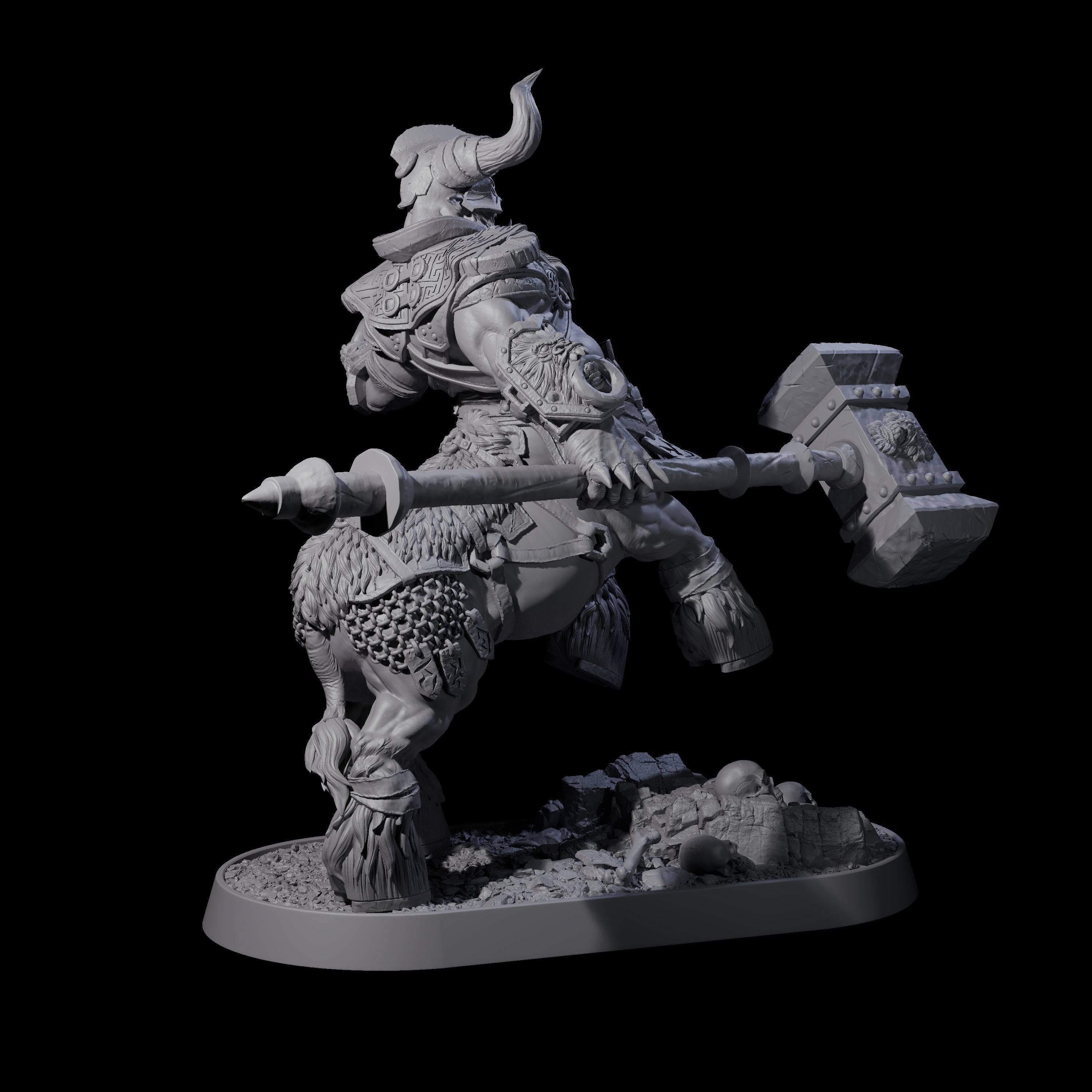 Muscular Raging Centaur C Miniature for Dungeons and Dragons, Pathfinder or other TTRPGs