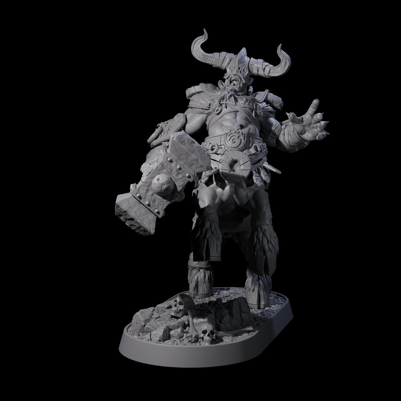 Muscular Raging Centaur C Miniature for Dungeons and Dragons, Pathfinder or other TTRPGs
