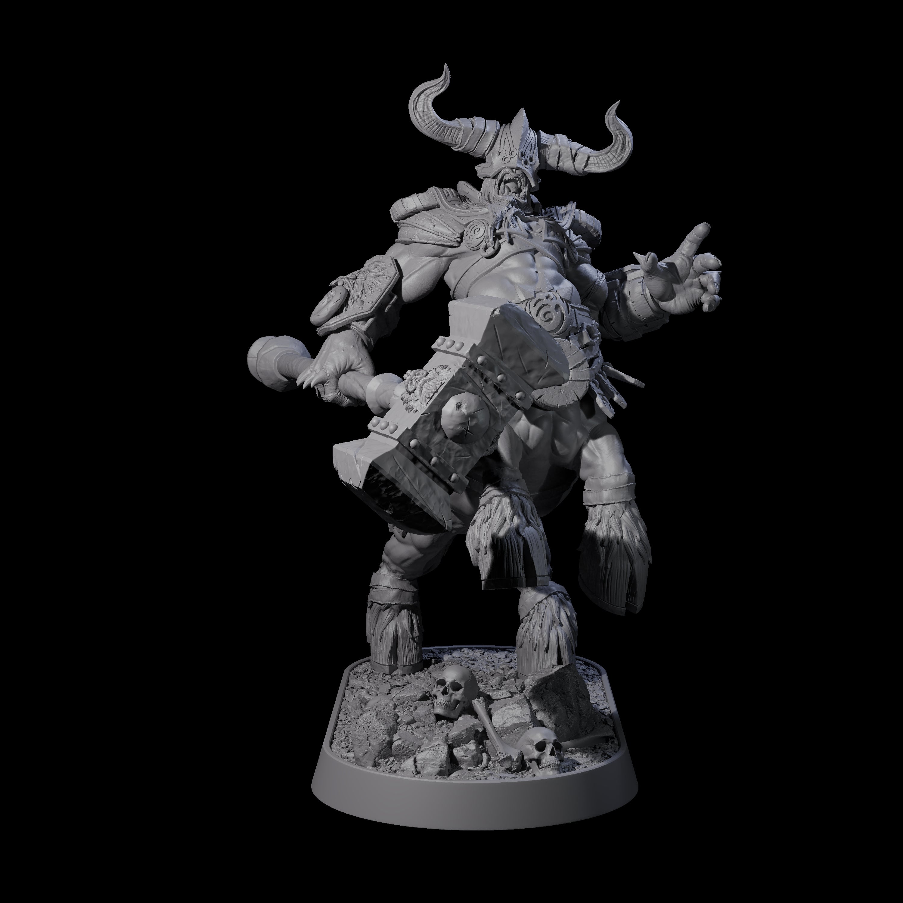 Muscular Raging Centaur C Miniature for Dungeons and Dragons, Pathfinder or other TTRPGs