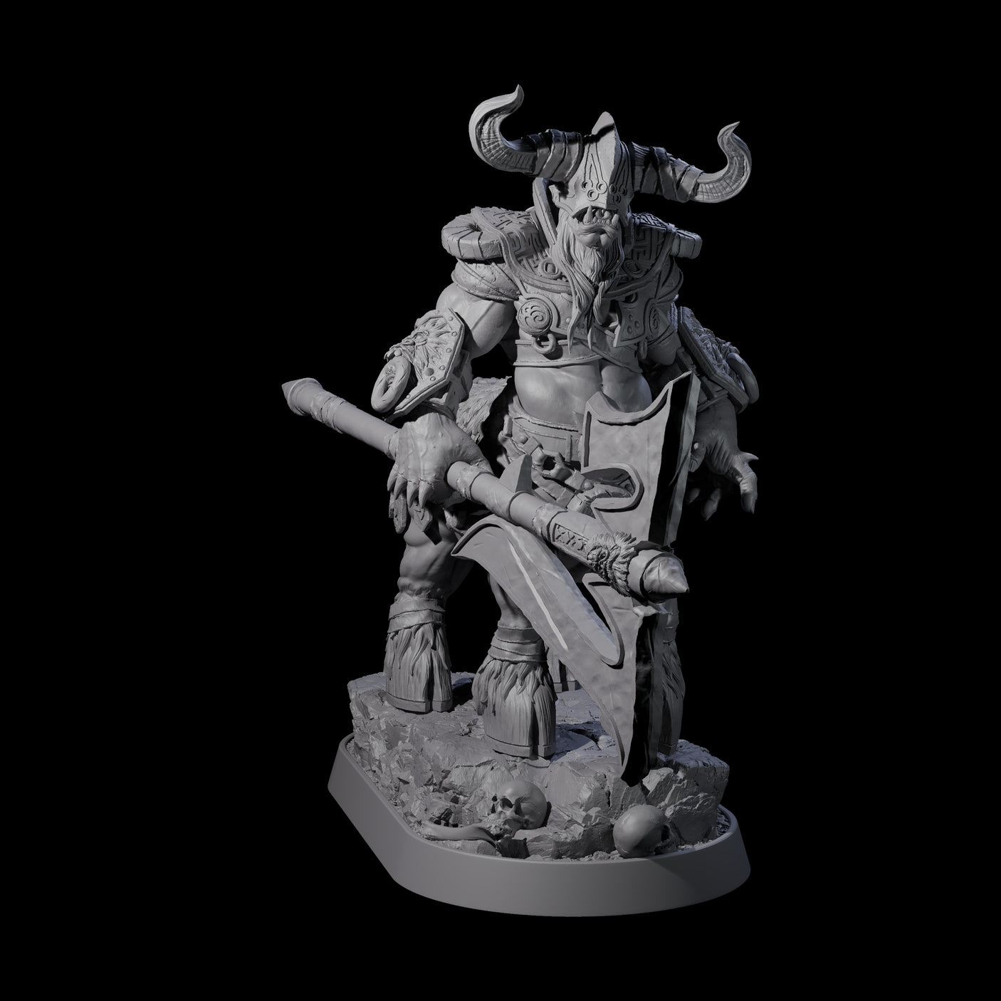 Muscular Raging Centaur D Miniature for Dungeons and Dragons, Pathfinder or other TTRPGs