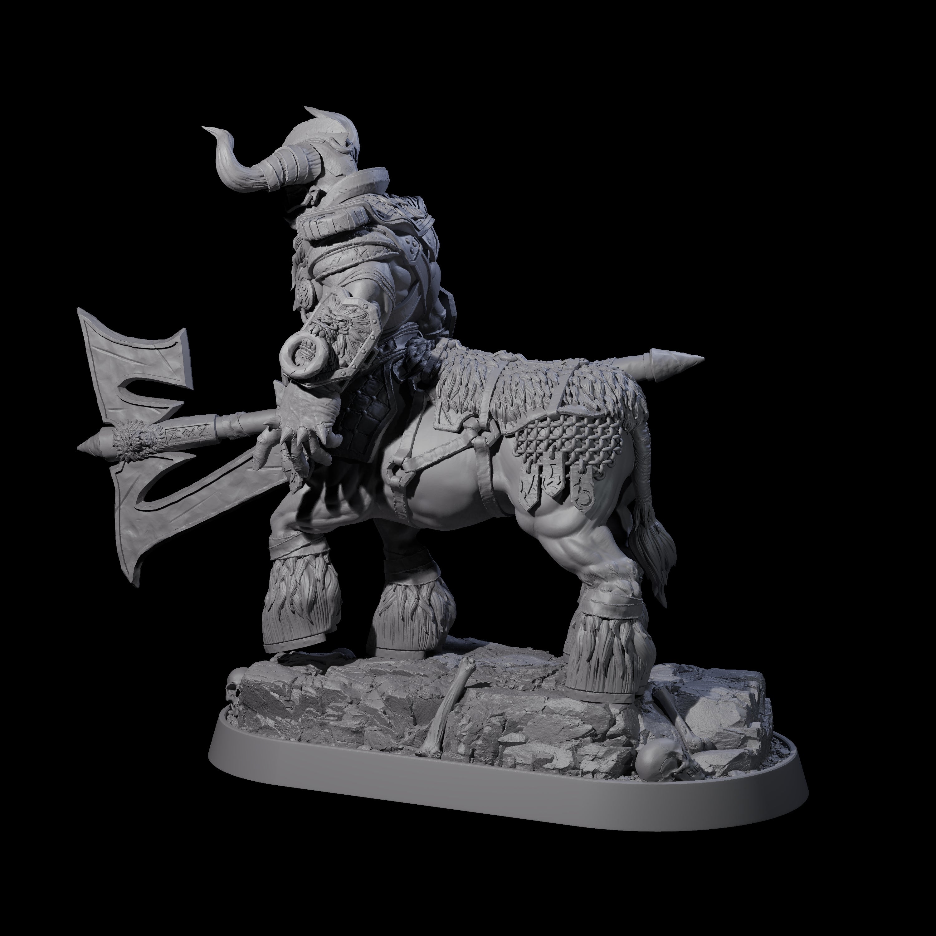 Muscular Raging Centaur D Miniature for Dungeons and Dragons, Pathfinder or other TTRPGs