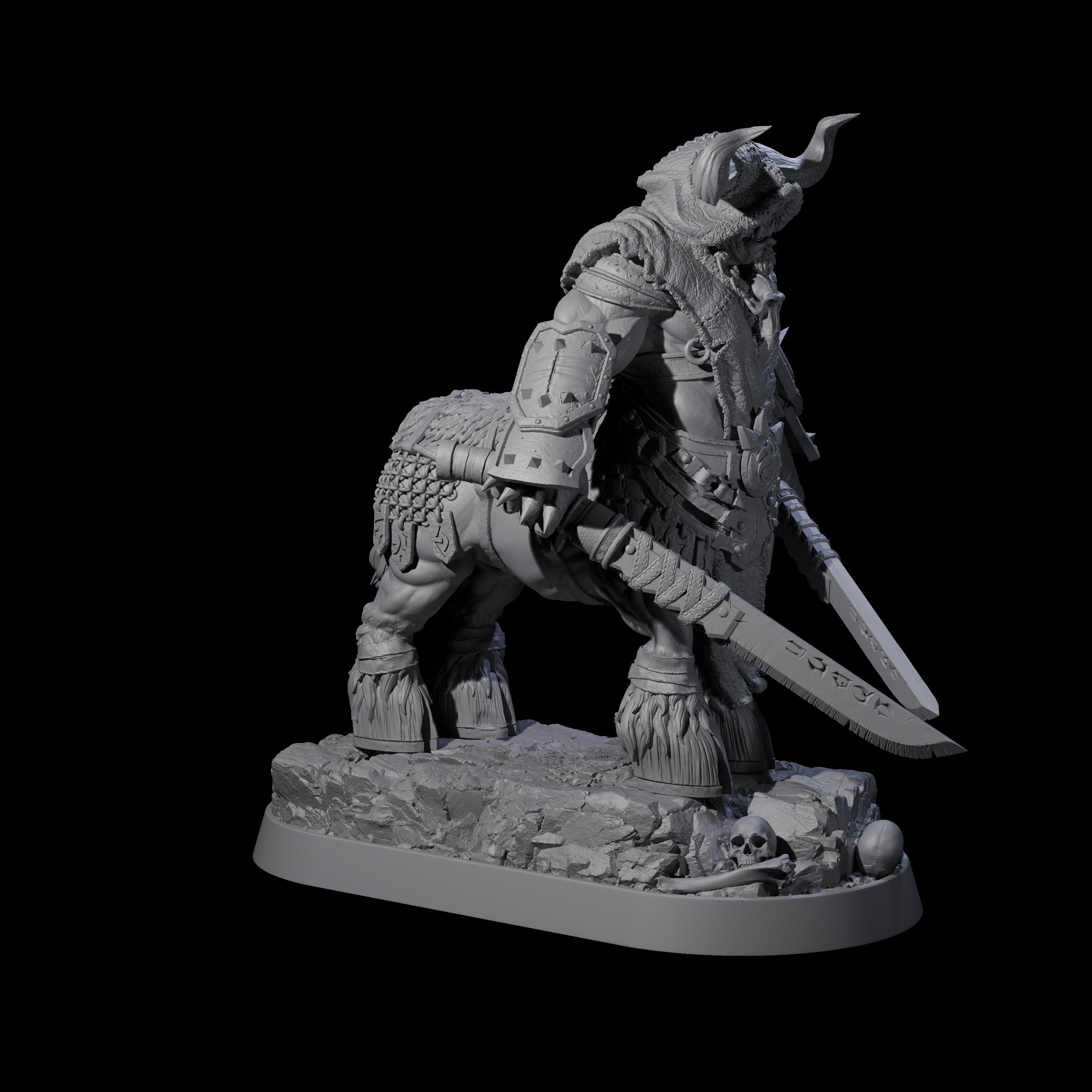 Muscular Raging Centaur E Miniature for Dungeons and Dragons, Pathfinder or other TTRPGs