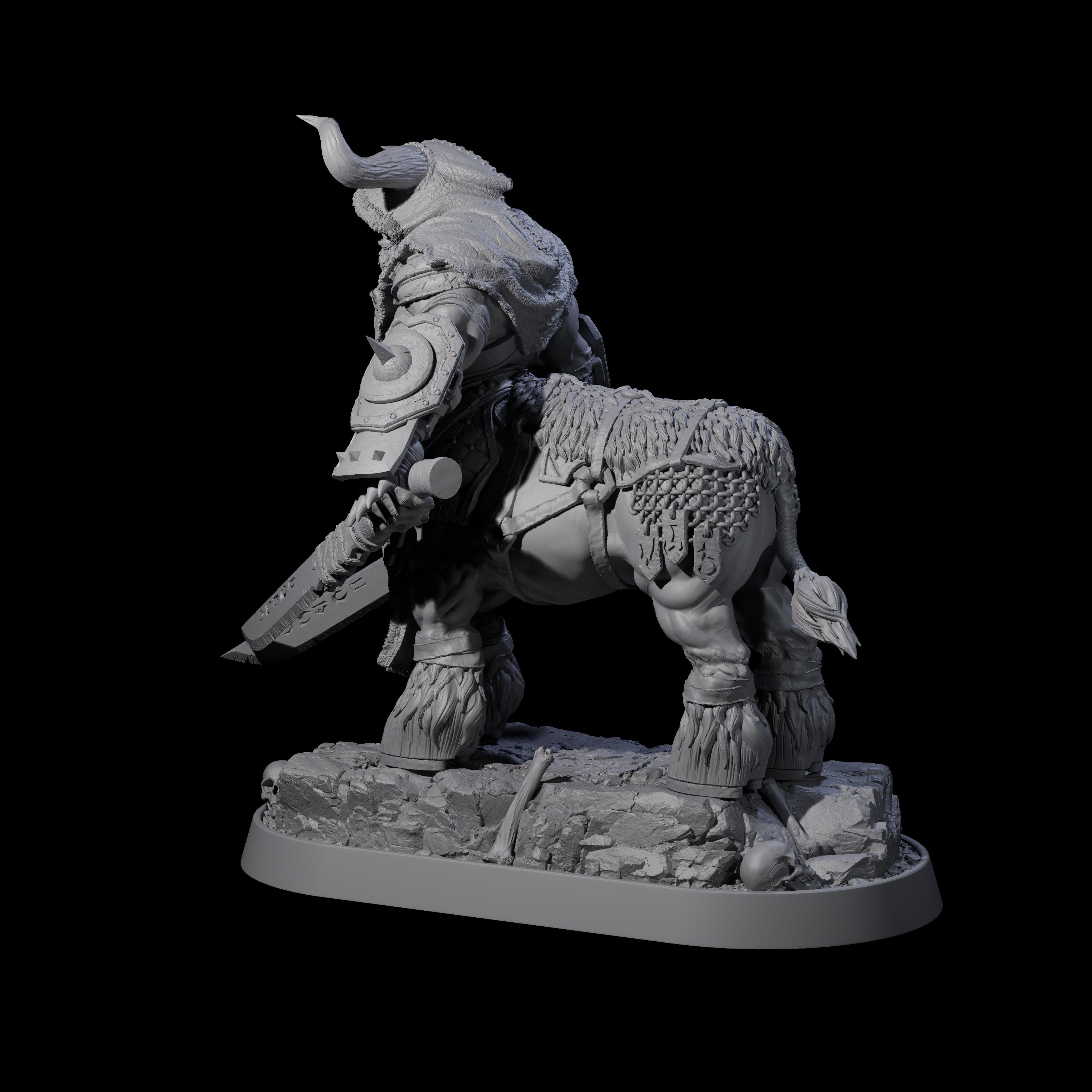 Muscular Raging Centaur E Miniature for Dungeons and Dragons, Pathfinder or other TTRPGs